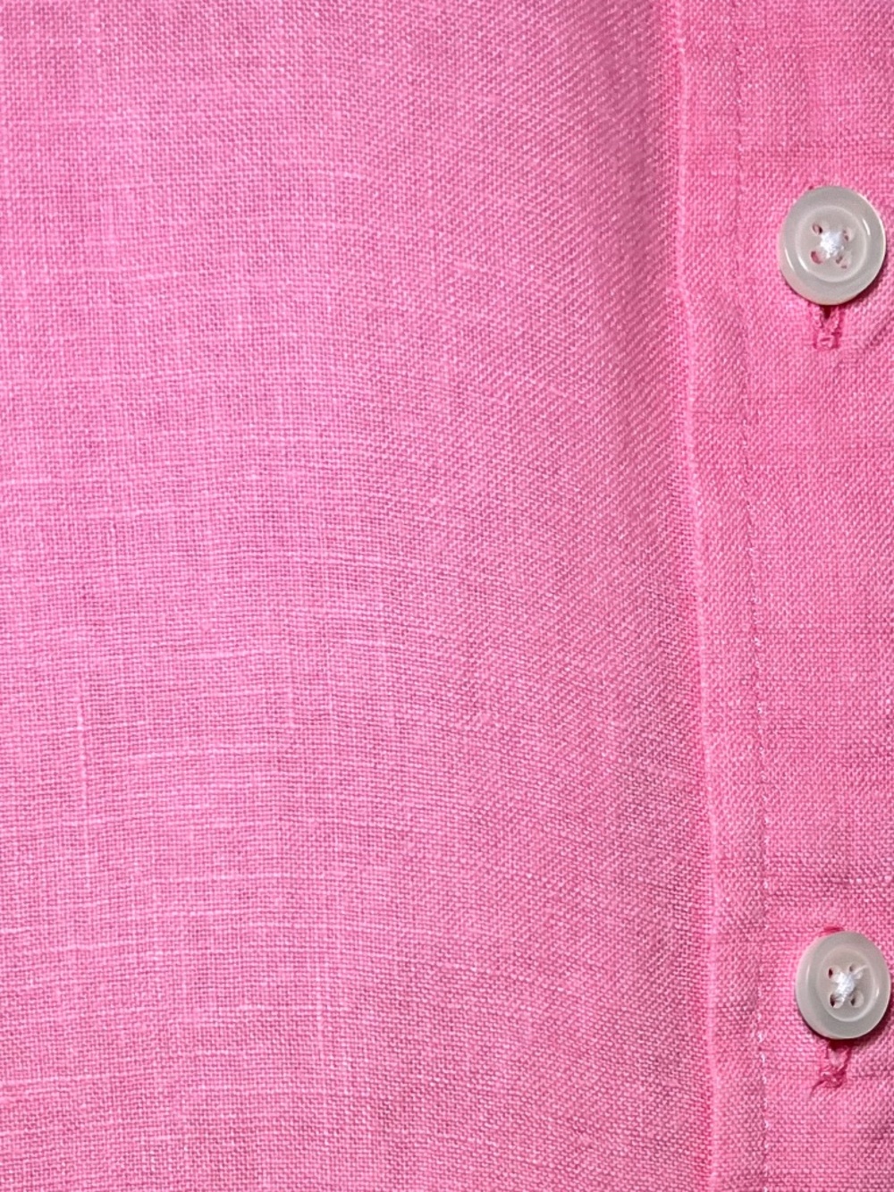 Talbots 100% Linen Long-Sleeve Pink Blouse Size Medium - Picture 4 of 7